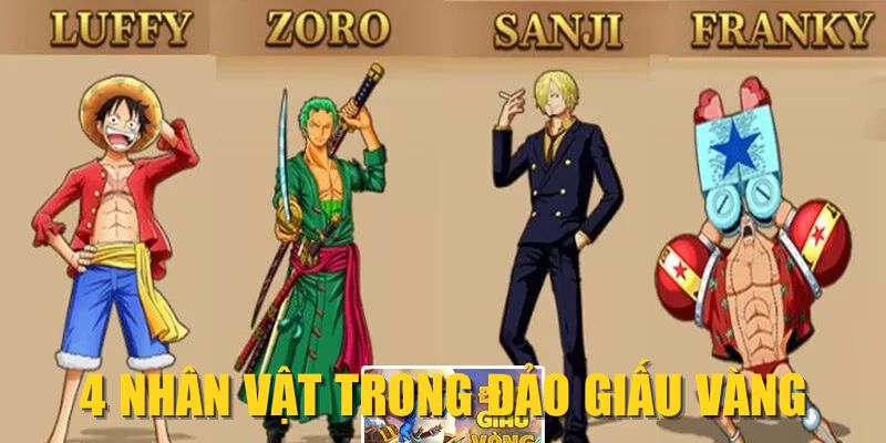 4 nhân vật Trong Đảo Giấu Vàng